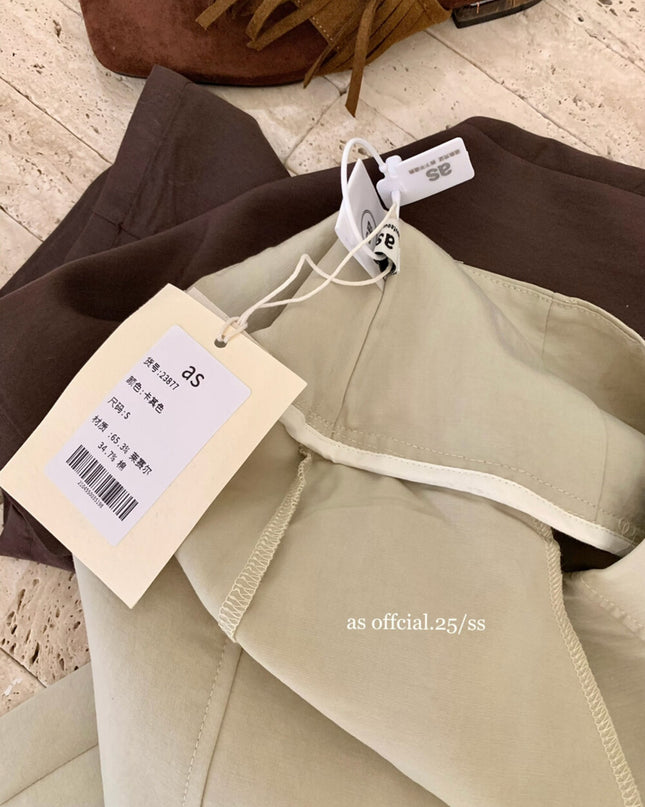 Airy Pleat Relaxed Drape Pants