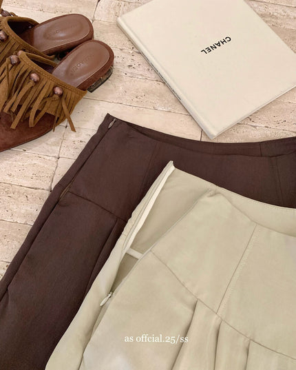 Airy Pleat Relaxed Drape Pants