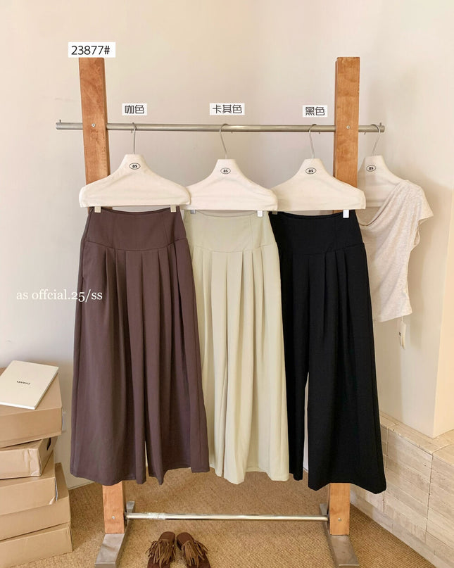 Airy Pleat Relaxed Drape Pants