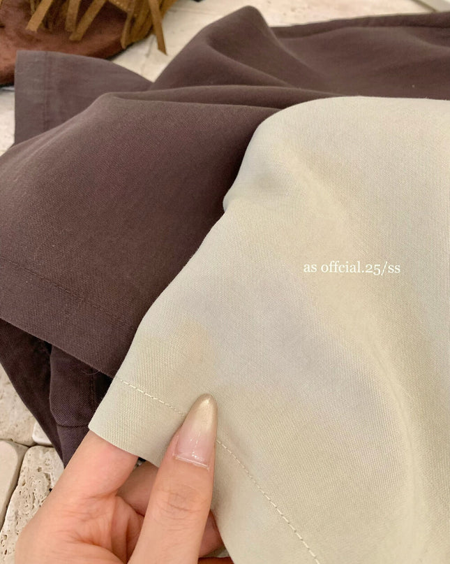 Airy Pleat Relaxed Drape Pants