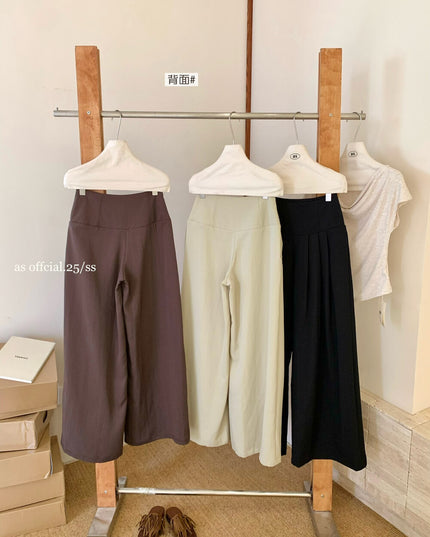 Airy Pleat Relaxed Drape Pants