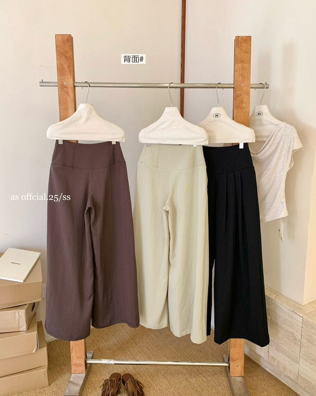 Airy Pleat Relaxed Drape Pants