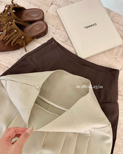 Airy Pleat Relaxed Drape Pants