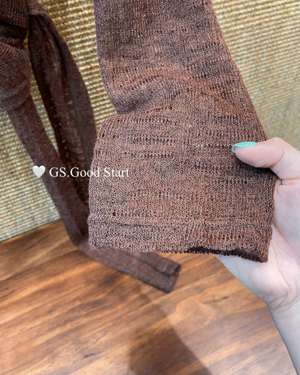 Signature Layered Tie-Waist Blouse + Lace Cami Set