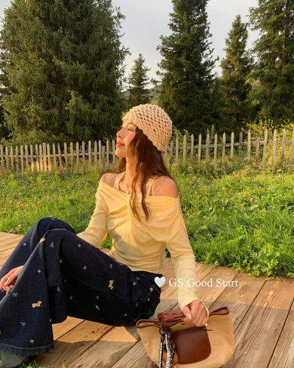 Dachshund Embroidered Relaxed Jeans
