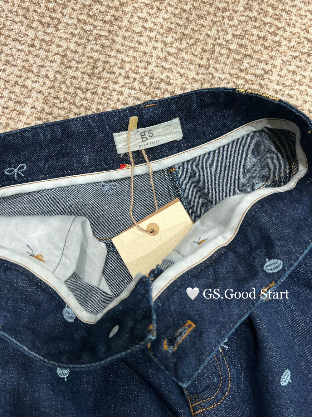 Dachshund Embroidered Relaxed Jeans
