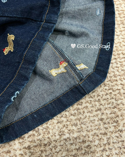 Dachshund Embroidered Relaxed Jeans