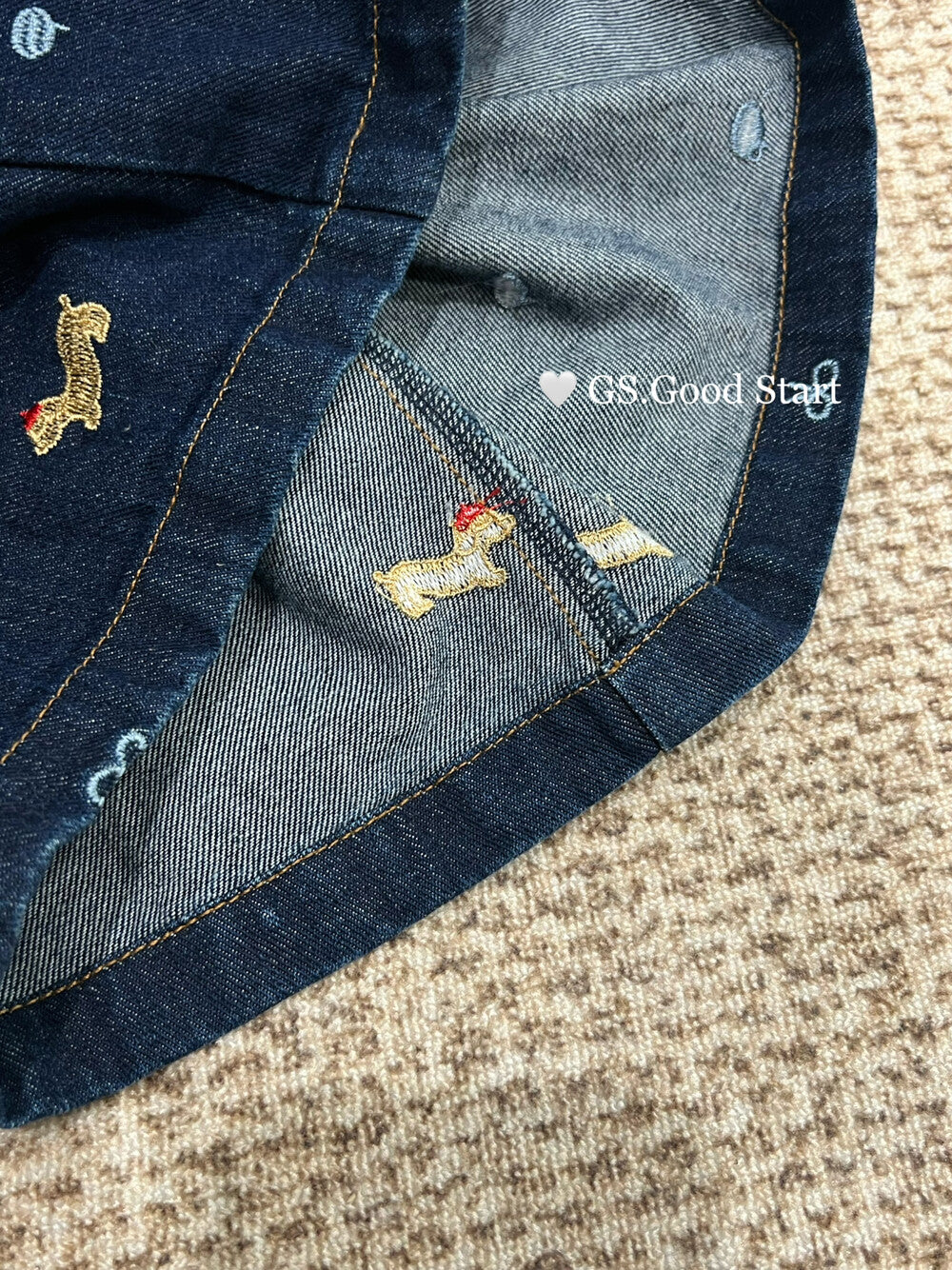 Dachshund Embroidered Relaxed Jeans
