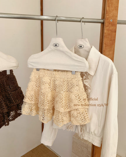 Sweet Ballet Tiered Jacquard Skirt