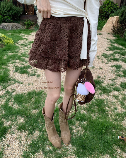 Sweet Ballet Tiered Jacquard Skirt