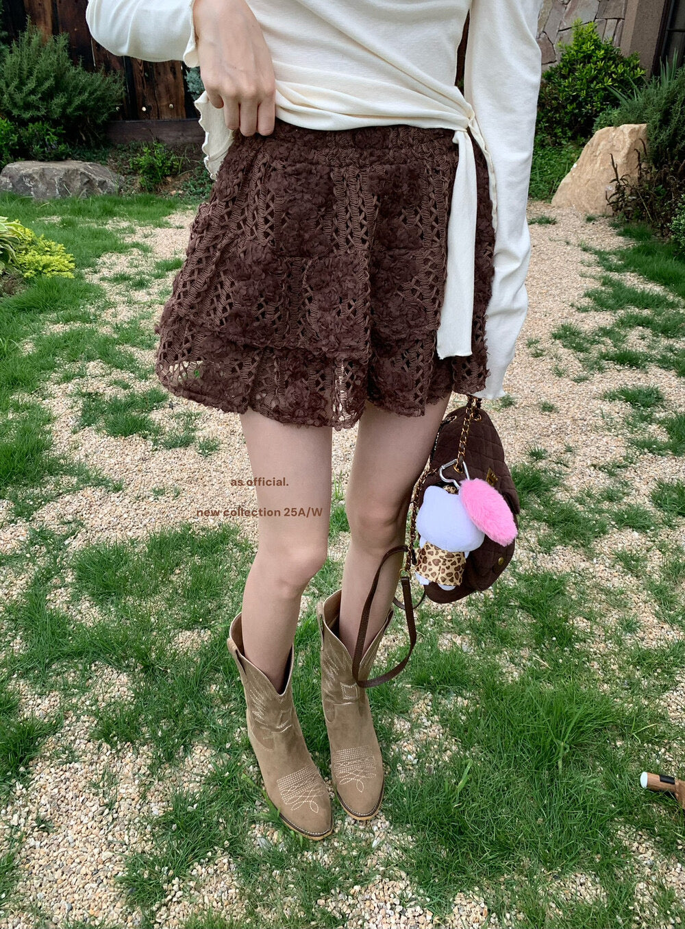 Sweet Ballet Tiered Jacquard Skirt