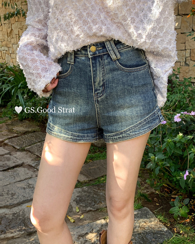 Best-Seller High-Waist Vintage Denim Shorts