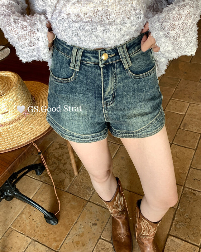 Best-Seller High-Waist Vintage Denim Shorts