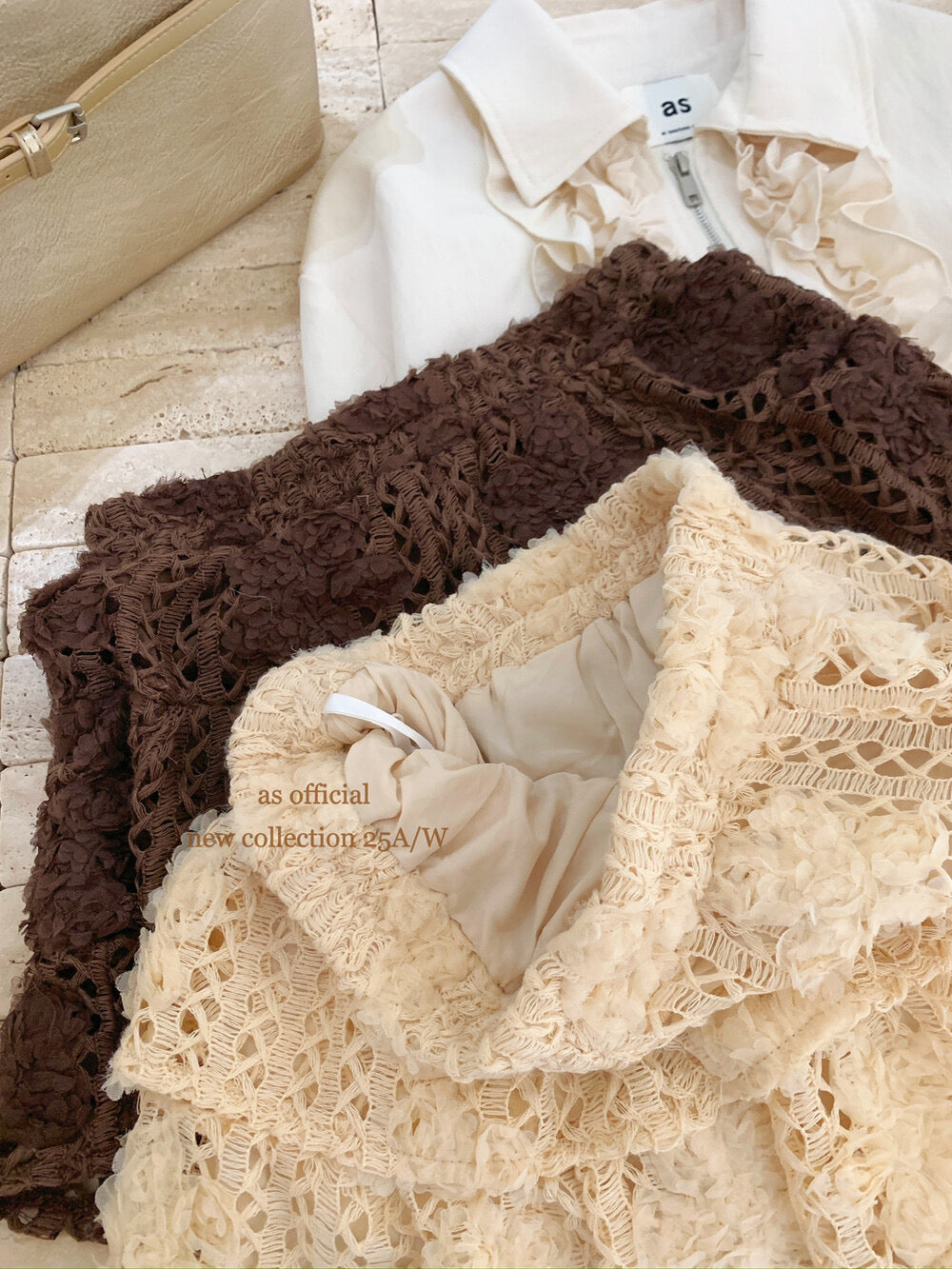 Sweet Ballet Tiered Jacquard Skirt
