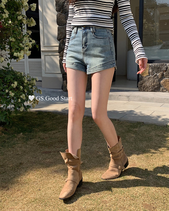 Best-Seller High-Waist Vintage Denim Shorts