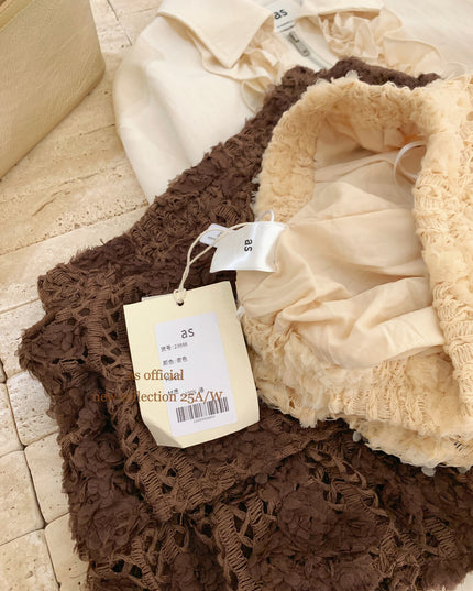 Sweet Ballet Tiered Jacquard Skirt