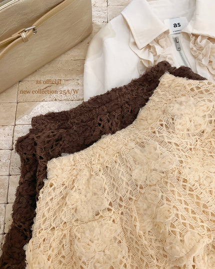Sweet Ballet Tiered Jacquard Skirt