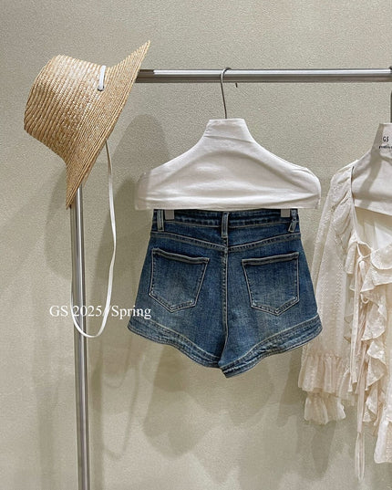 Best-Seller High-Waist Vintage Denim Shorts