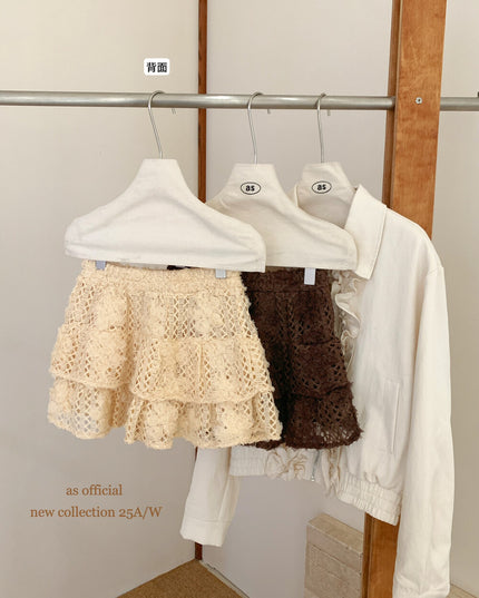 Sweet Ballet Tiered Jacquard Skirt
