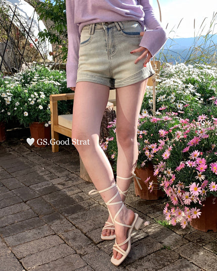 Best-Seller High-Waist Vintage Denim Shorts