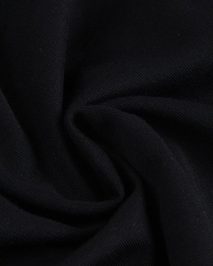 Crew-Neck Flutter-Sleeve Knot-Hem Side-Slit Tee