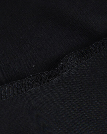 Crew-Neck Flutter-Sleeve Knot-Hem Side-Slit Tee