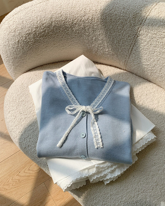 French Wool Knit Cardigan Women’s Autumn New Top