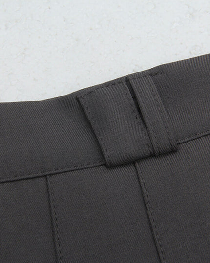 High-Waist Slimming A-Line JK Pleated Mini Skirt