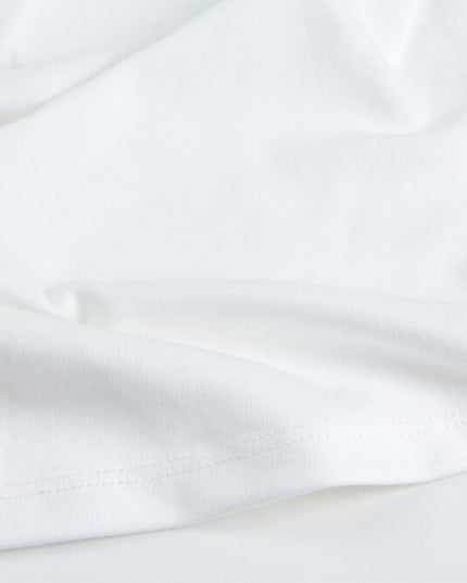 French Off-Shoulder Ruched Waist Short-Sleeve Tee