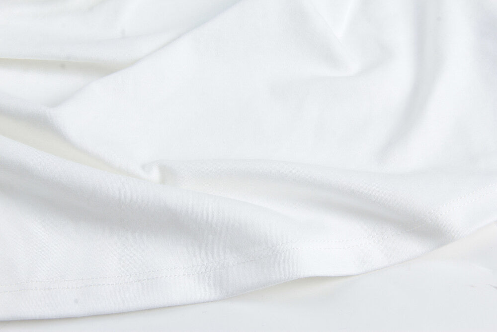 French Off-Shoulder Ruched Waist Short-Sleeve Tee