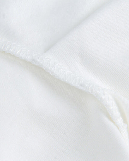 French Off-Shoulder Ruched Waist Short-Sleeve Tee