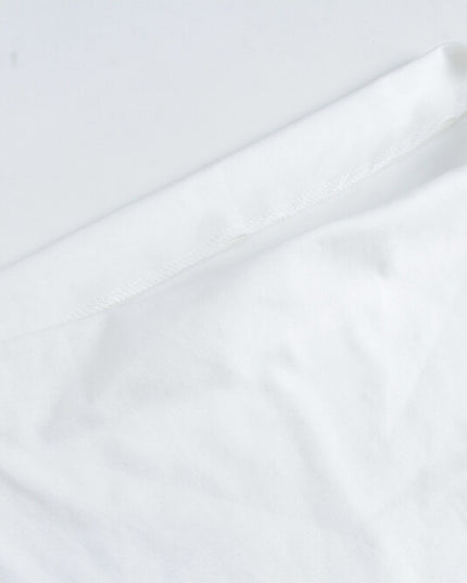 French Off-Shoulder Ruched Waist Short-Sleeve Tee