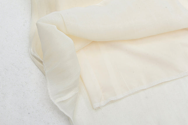 High-Waist Relaxed Wide-Leg Sheer Chiffon Pants