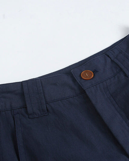 Korean Straight-Leg Cropped Pants
