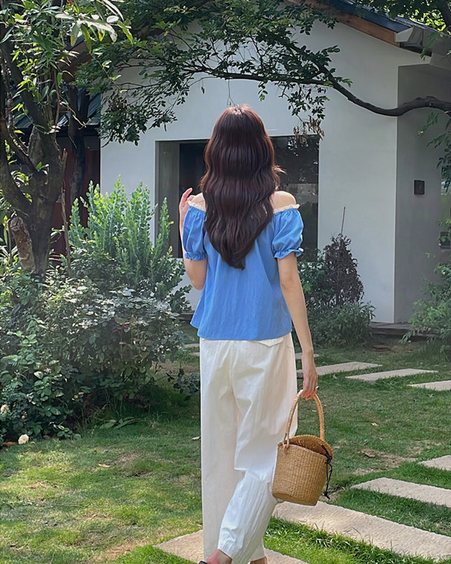 Korean Straight-Leg Cropped Pants