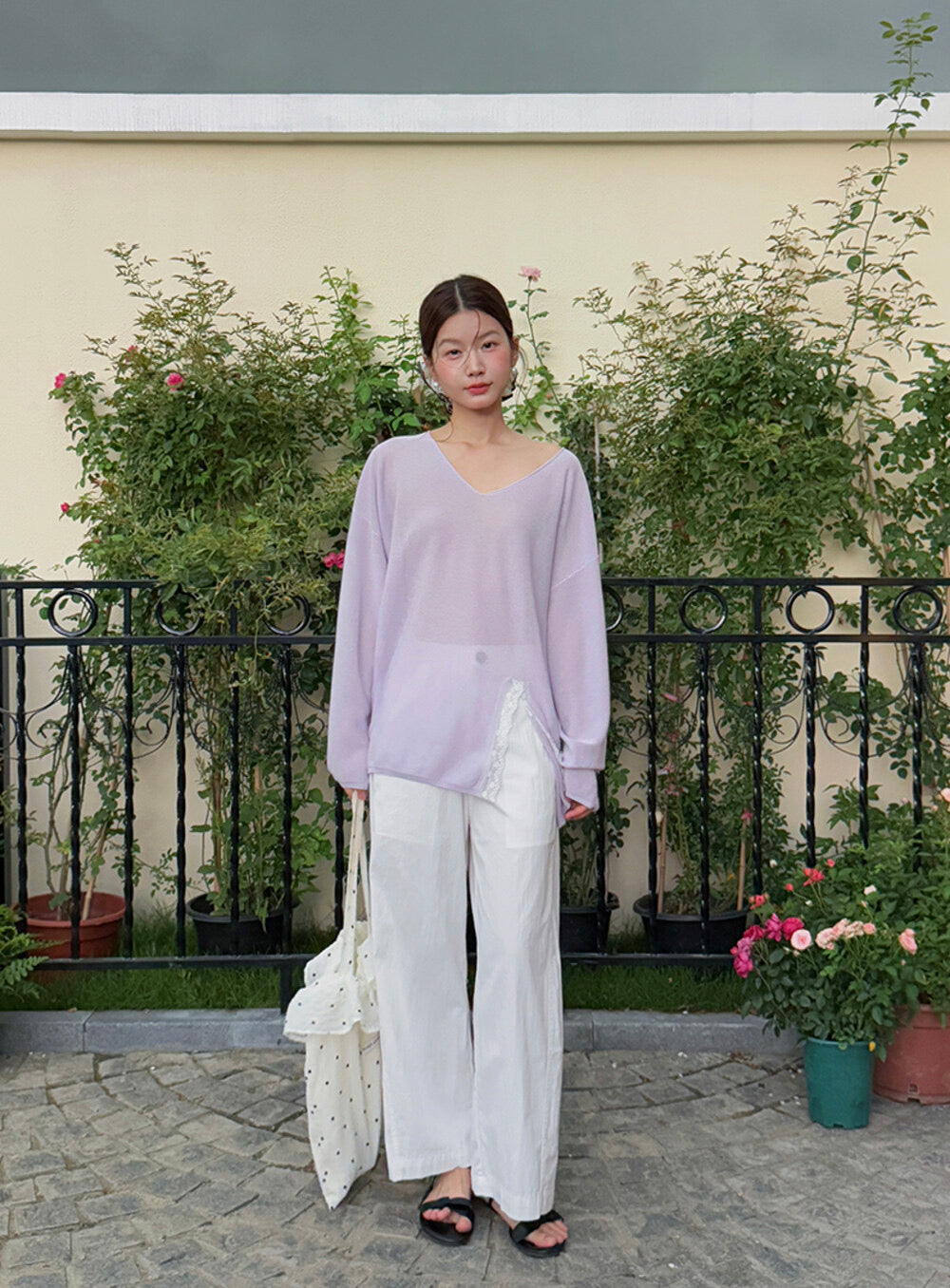Korean Straight-Leg Cropped Pants