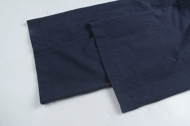 Korean Straight-Leg Cropped Pants