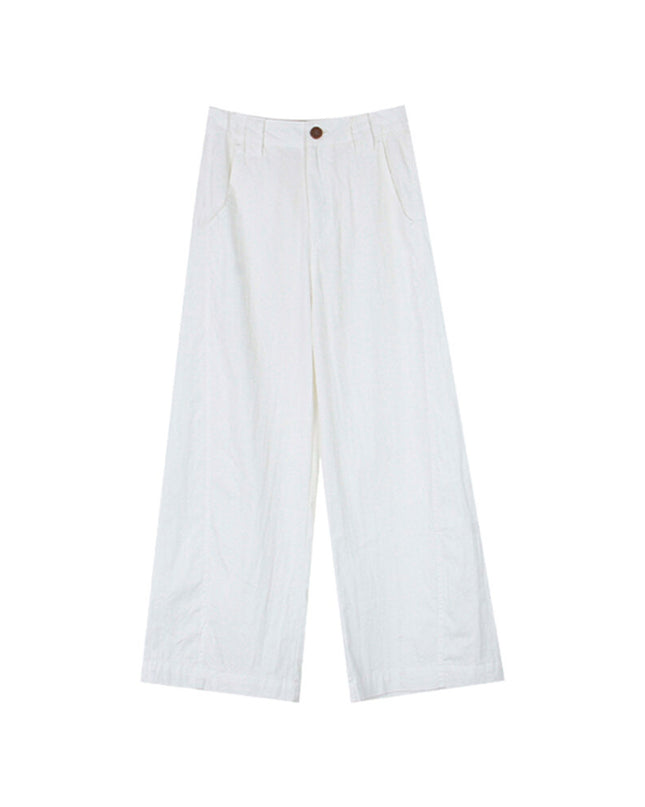 Korean Straight-Leg Cropped Pants