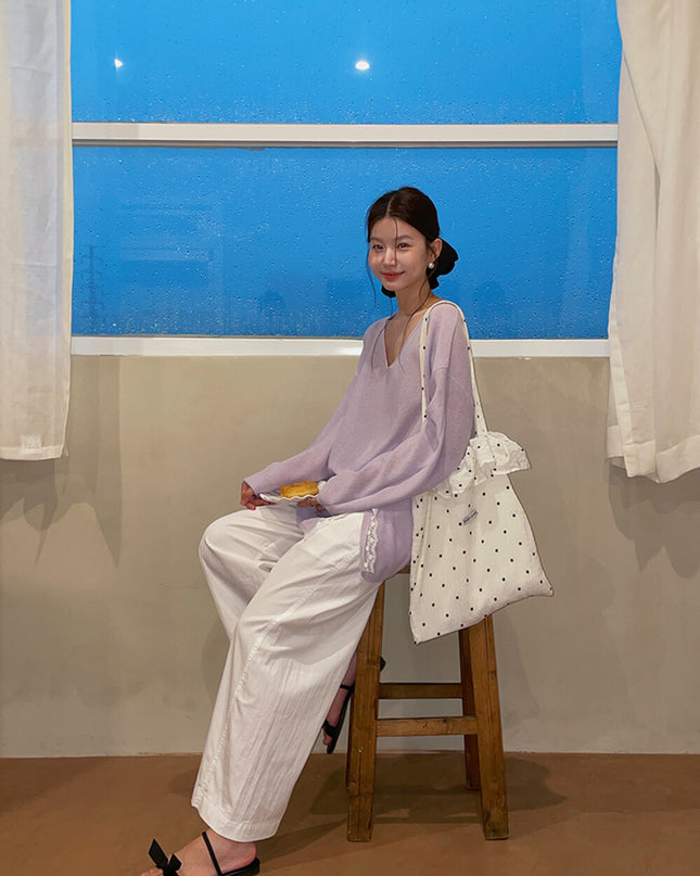 Korean Straight-Leg Cropped Pants