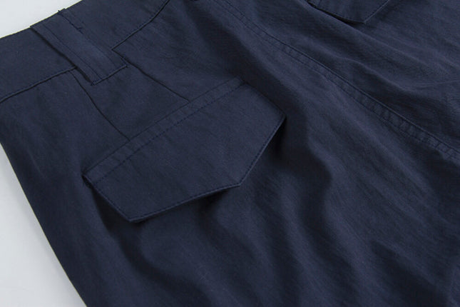 Korean Straight-Leg Cropped Pants
