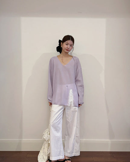 Korean Straight-Leg Cropped Pants