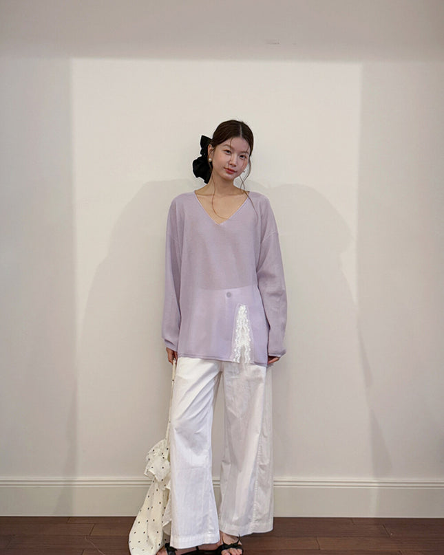 Korean Straight-Leg Cropped Pants