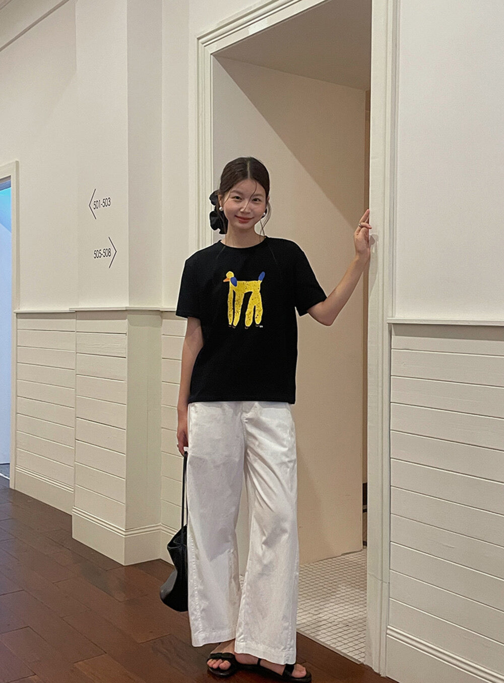 Korean Straight-Leg Cropped Pants