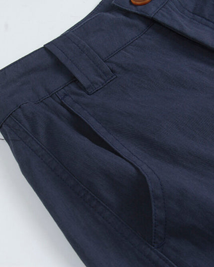Korean Straight-Leg Cropped Pants