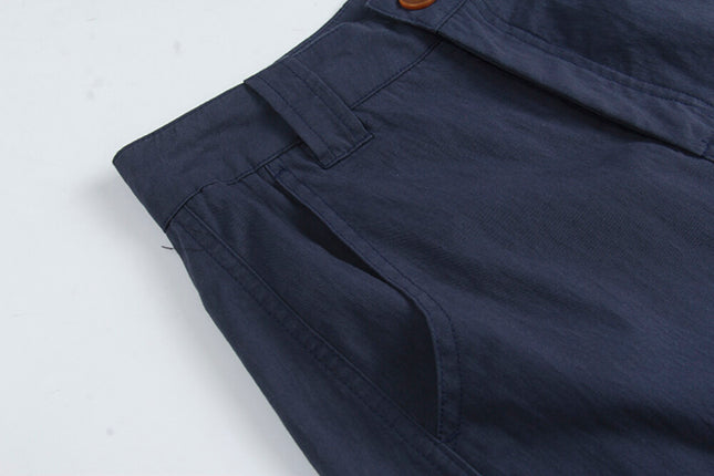 Korean Straight-Leg Cropped Pants