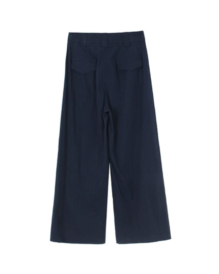 Korean Straight-Leg Cropped Pants