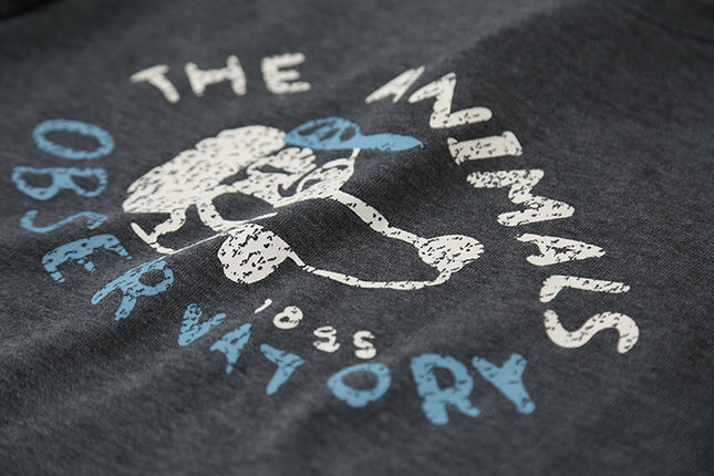 Comfy Cloud-Fleece Print Crew-Neck Short-Sleeve Tee