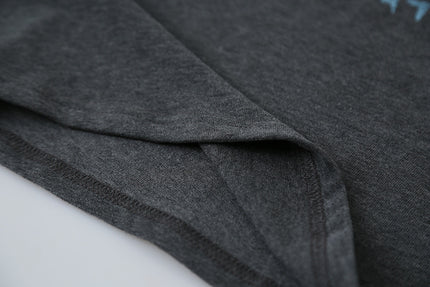 Comfy Cloud-Fleece Print Crew-Neck Short-Sleeve Tee