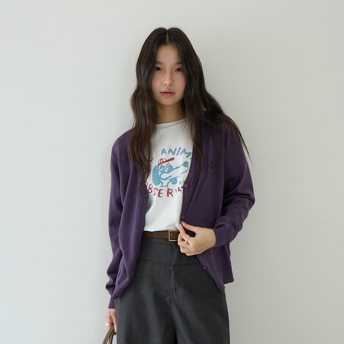 Comfy Cloud-Fleece Print Crew-Neck Short-Sleeve Tee