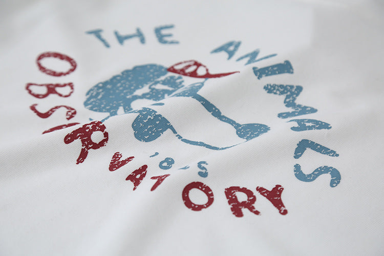 Comfy Cloud-Fleece Print Crew-Neck Short-Sleeve Tee